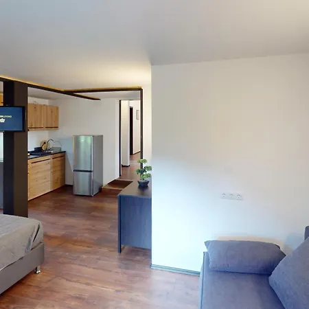 Crown Living Design Loft, Kueche, Bibliothek, Gartensitzplatz Lustenau