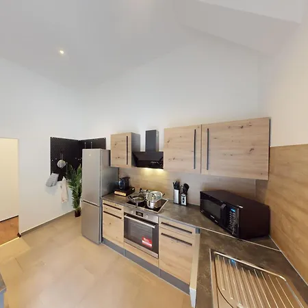 Crown Living Design Loft, Kueche, Bibliothek, Gartensitzplatz Daire Lustenau