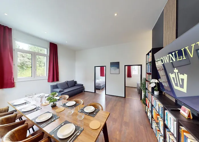 Crown Living Design Loft - Loft Mit Kueche, Bibliothek Und Gartensitzplatz, Grenznah Gelegen * Lustenau