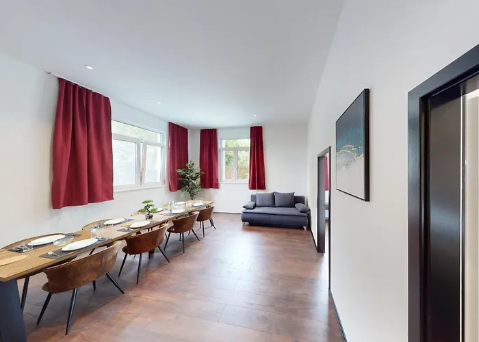 Apartament Crown Living Design Loft - Loft Mit Kueche, Bibliothek Und Gartensitzplatz, Grenznah Gelegen Lustenau